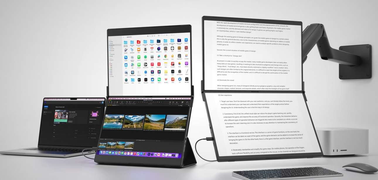 JSAUX FlipGo: un doppio schermo portatile per incrementare la produttività