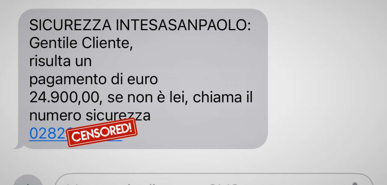 Sicurezza Intesa Sanpaolo e smishing: SMS fraudolenti